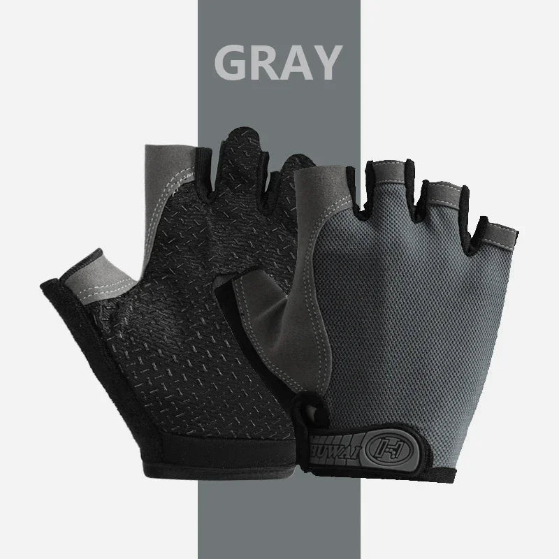 Gym Gloves Fitness Training Fingerless Men Women Bodybuilding Exercise Sports Gloves for Cycling Bicycle Anti Slip Breathable