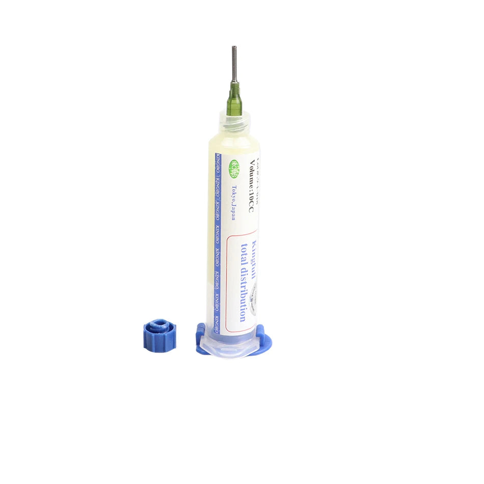 2pcs KINGBO RMA-218 10cc soldering flux No-cleaning soldering paste with needle
