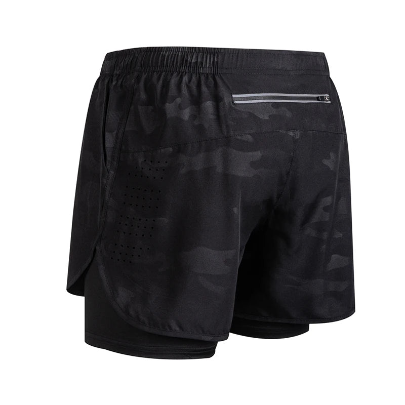 Men's Running Shorts 2025 New Release Gym Fitness 2-in-1 Exercise Summer Quick Dry Trendy Personalized Running Shorts