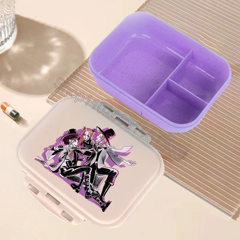 K Pop Demon Hunters Lunch Box Kawaii Cartoon Bento Lunch Box Kids Girls Large Capacity Food Storage Containers Birthday Gifts