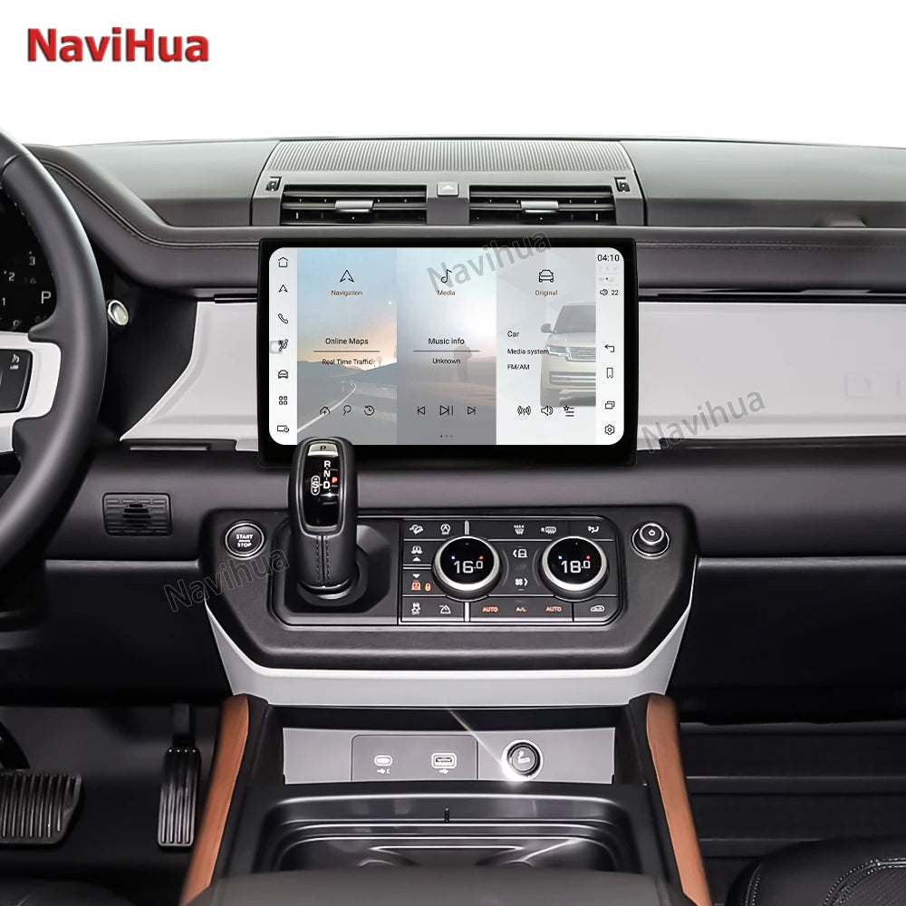 For Land Rover Defender 2018 2024 Multimedia Android Car Radio Stereo Auto Carplay GPS Navigation Head Unit Monitor New Upgrade
