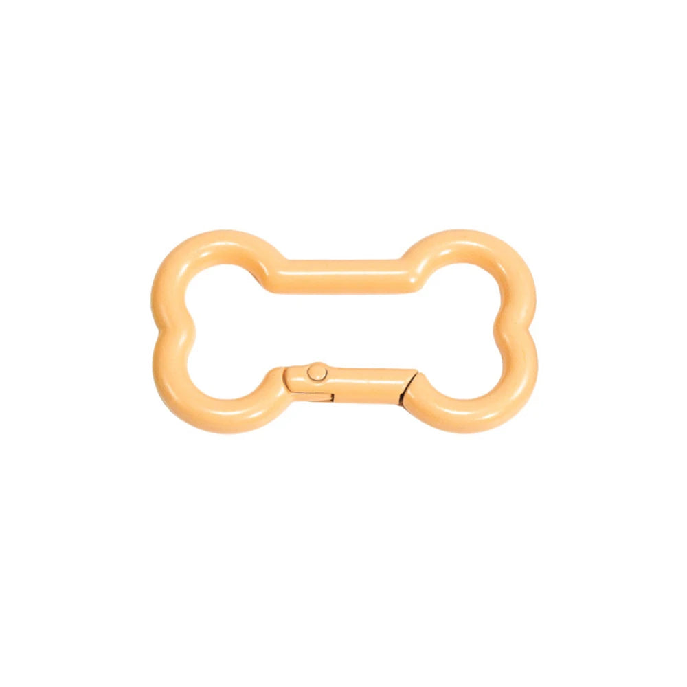 5 Pcs High Quality Zinc Alloy Spring Buckle Bone Shaped Metal Buckle DIY Keychain Hook Pendant Jewelry Accessories