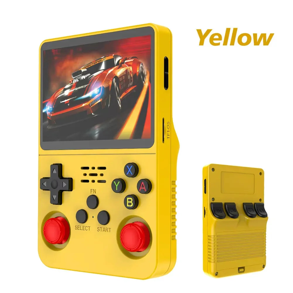 R36S Retro Video Handheld Game Console Linux System 3.5 in IPS Screen  3000mAH Battery 64G/128G TF Card Preinstalled Games