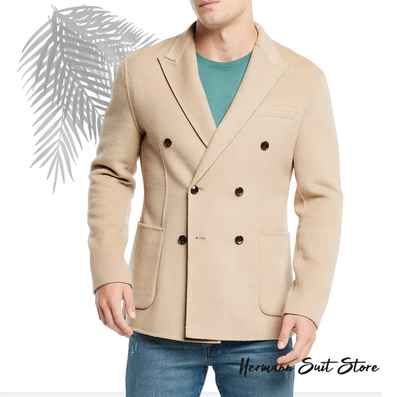 Autumn Winter Men's Thick Suit Coat Blazers Business Casual Men's Top Suit Jacket