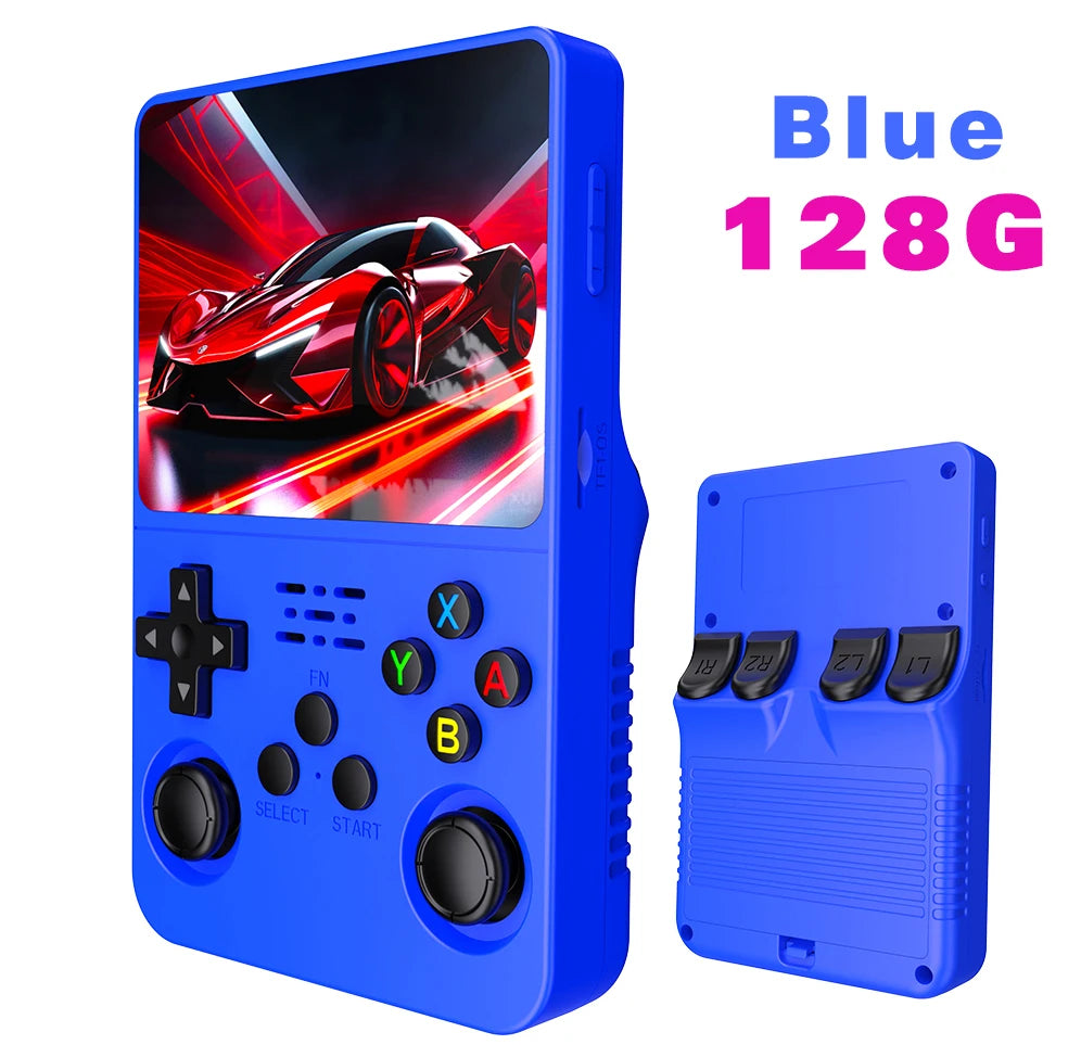 128GB R36S Retro Handheld Video Game Console 3.5Inch IPS Screen Player Kid Portable Pocket Video Player Games Arkos System