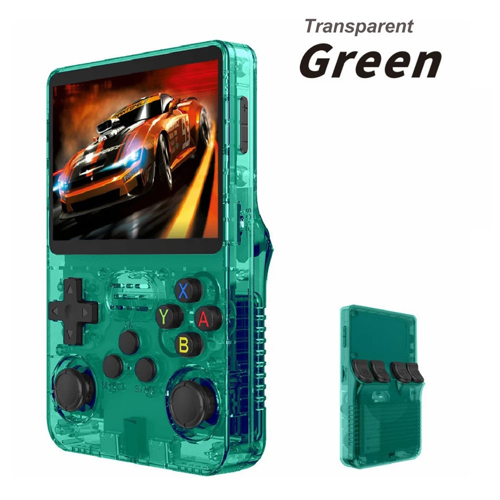 128GB R36S Retro Handheld Video Game Console 3.5Inch IPS Screen Player Kid Portable Pocket Video Player Games Arkos System