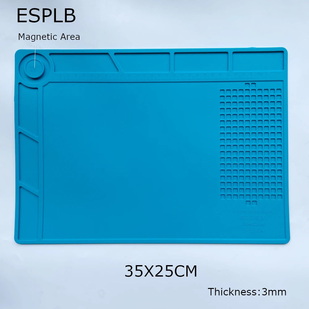 Silicone Soldering Mat Pad Desk Platform  for Welding Station Iron Phone PC  Repair Magnetic Heat Insulation No Lead S-160