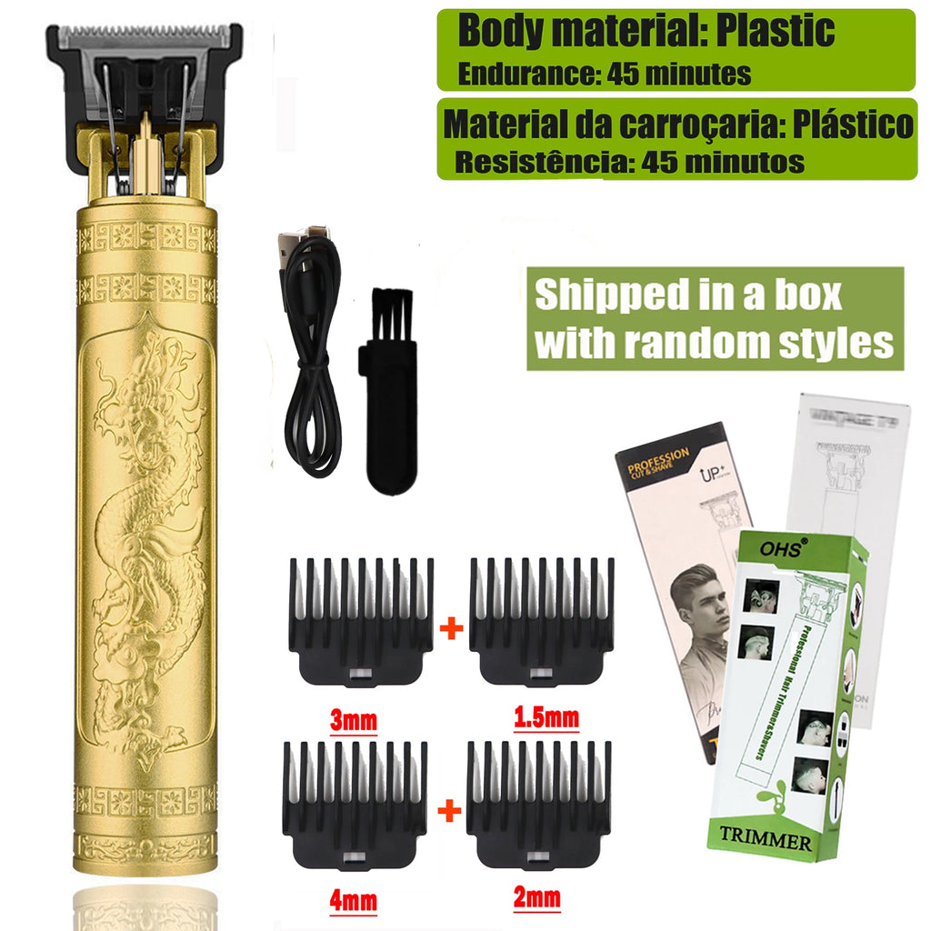 Vintage T9 Hair Clipper Beard Shaving Body Hair Trimmer Clippers Electric Men Haircut Machine 0mm Barber Shaver