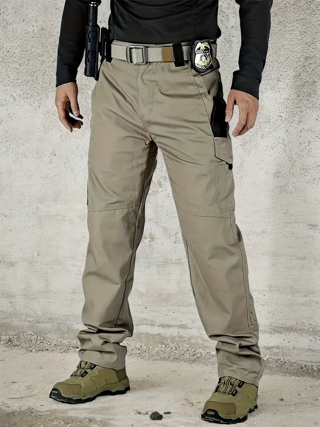 High Quality Men's Tactical Cargo Pants EU Plus Size Outdoor Casual Sports Pant Hiking Fishing Waterproof Multi-pocket Trousers