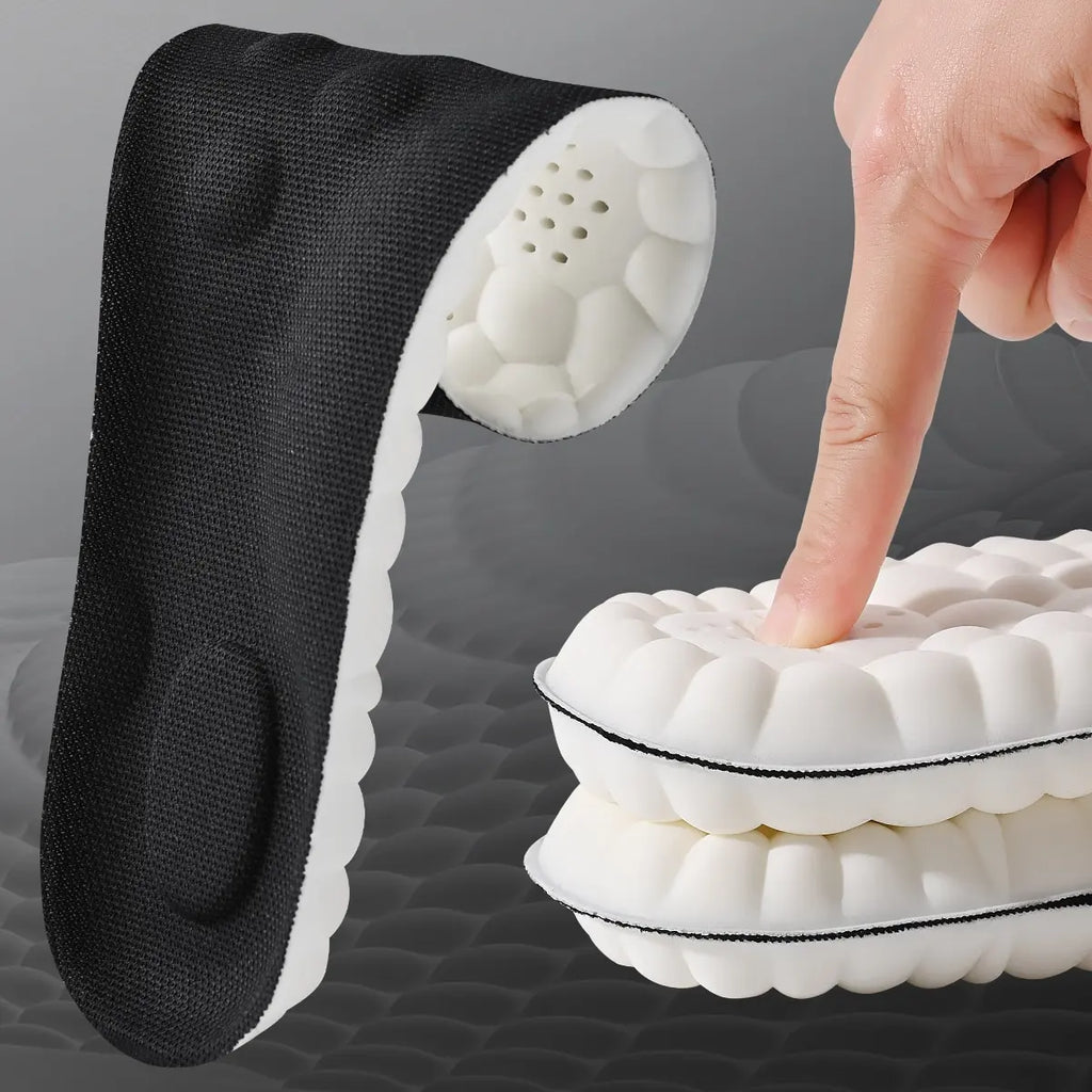 4D Sport Insole Super Soft Shoes Sole Pads for Feet Shock Absorption Baskets Shoe Sole Arch Support Orthopedic Inserts