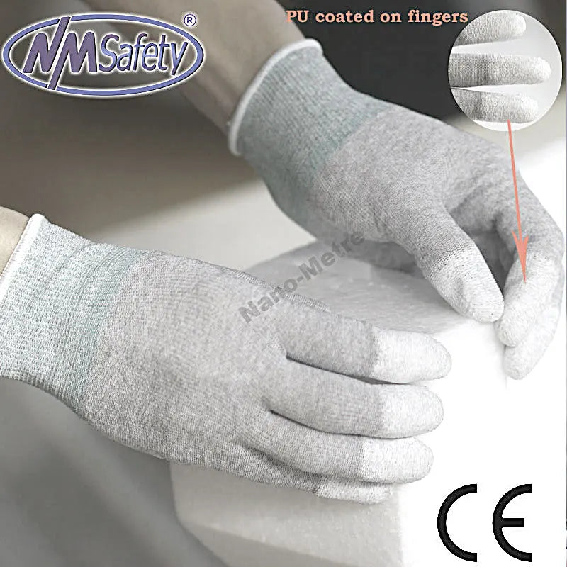 2025 Anti Static ESD Safety Work Gloves Non-slip Nylon-Carbon Working Glove