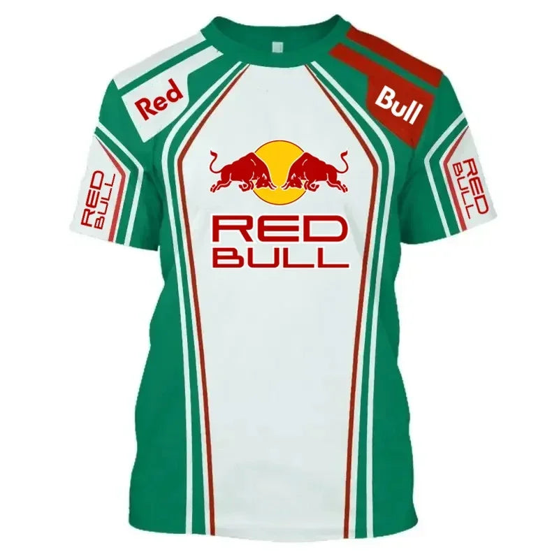 2025 High Quality Short Sleeve T-Shirt Top Y2k Men'S Racing Suit Extreme Outdoor Sports T-Shirt Luxury Brand Red Bull Team Suit