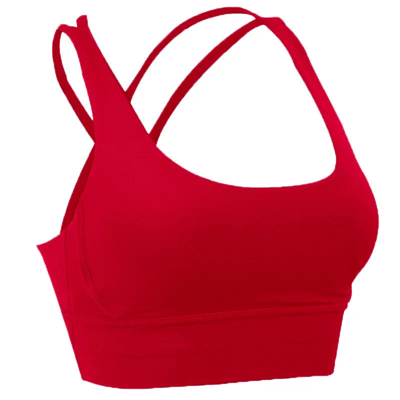 Summer Fashion Cross Back Women Sport Bras Fitness Tank Top Breathable Women Yoga Tops Bra Crop Top Gym Wear Women